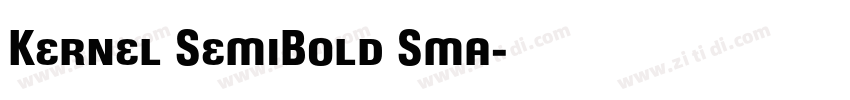 Kernel SemiBold Sma字体转换